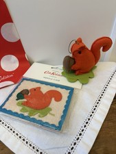 Cath Kidston Squirrel Pin Cushion & Needle Case New