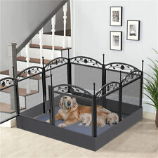 XXL Large Dog Playpen Deep Sanitary Dog Whelping Pen Box Training Fence Cage Bed
