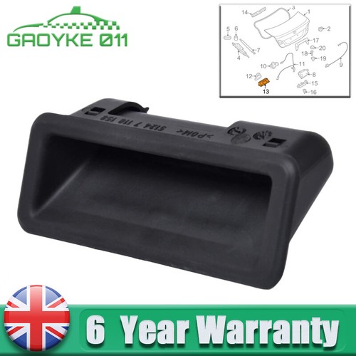 Boot lid tailgate - lid, button