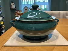 DENBY GREENWICH LIDDED CASSEROLE DISH STONEWARE  TABLEWARE LOT D