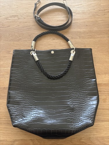 Zara woman black faux - zara,