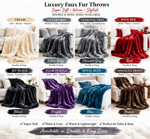 Luxury faux fur - luxury, throw