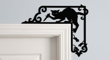 Funny Black Cat Door Topper -