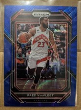 2022-23 Panini Prizm - Fred Van Fleet Blue Cracked Ice Raptors