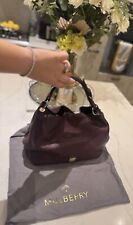 Women’s Genuine Designer Oxblood Freya Hobo  Tote Bag By Mulberry - FREE POST