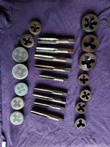 Vintage taps and dies - taps, joblot