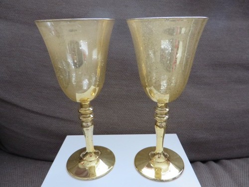 Pair gold speckled - pair, of