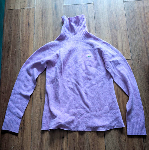Lacoste purple turtleneck knit - purple,
