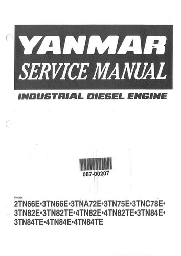 Yanmar diesel engine 3tnc78e - engine,
