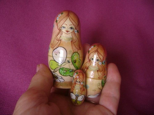 1993 russian wooden miniature - russian,