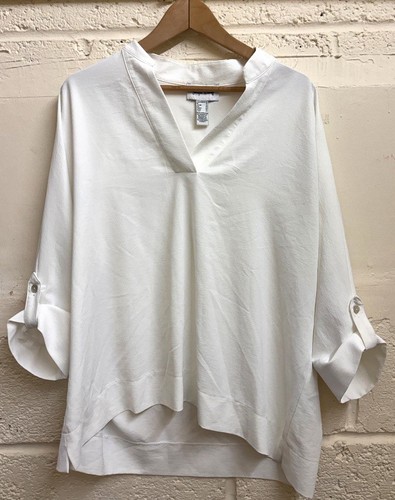 Joseph ribkoff white neck - white, v