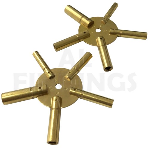 Clock winding keys all - winding, sizes