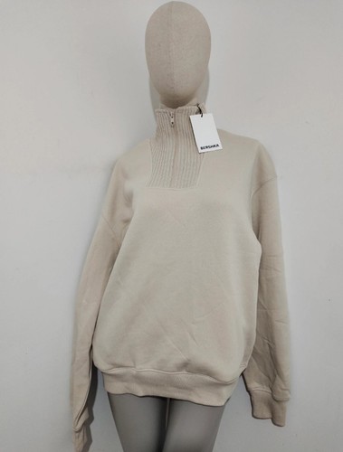 Bershka ribbed neck zip - bershka,