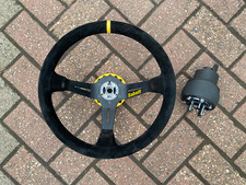 Sabelt 350mm Steering Wheel with OMP Boss & Quick Release - Vauxhall Corsa B