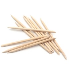 Manicure Pedicure Hands Feet Cuticle Nails Pusher Sticks Wooden Remover 6" x 100