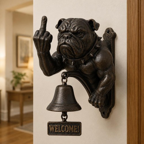Funny bulldog doorbell - funny, in