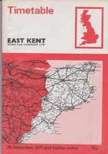 EAST KENT BUS TIMETABLE BOOK