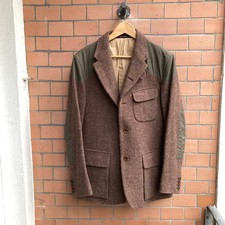 Nigel Cabourn Mallory Jacket size 52 Harris Tweed Valves Made in UK