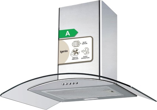 Curved glass chimney - chimney, cooker