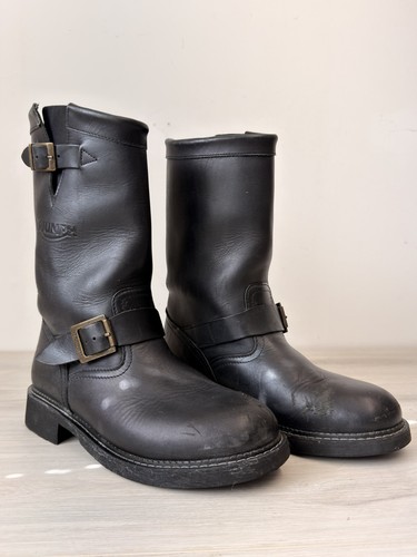 Triumph black leather - black, engineer
