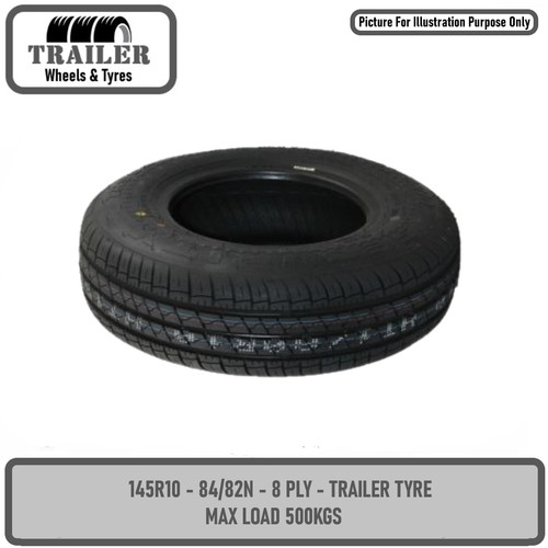 Heavy duty trailer tyre 145r10 - heavy,
