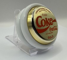 Genuine Russell Spinner Yo-Yo - Coca-Cola Gold + Stand. 