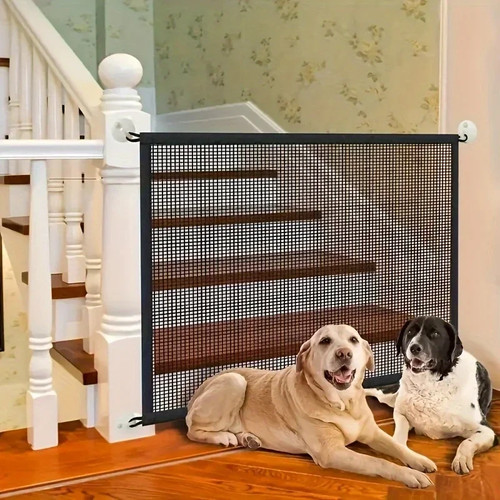 Portable pet mesh screen gate - pet,