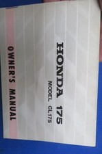 Honda CL175 Owner's Manual