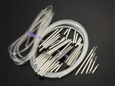 Brass Tubes Fly Tying Materials US Tubes+Liner Tube+Junction Tube-60pcs Silver