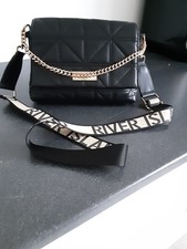 RIVER ISLAND BLACK FAUX