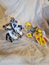 Schleich PAPO Knight and Horses Medieval  Fantasy Figure Bundle 