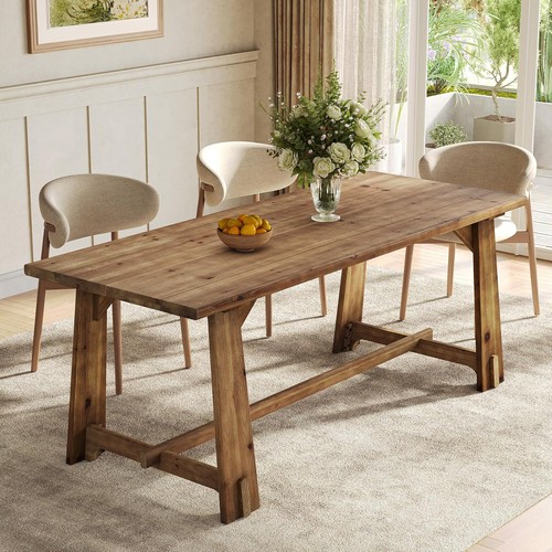 120cm solid wood dining table - solid,