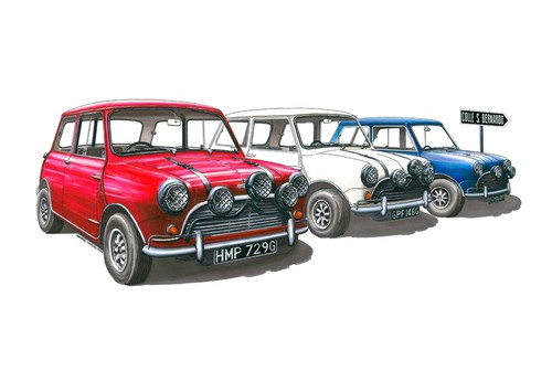 The italian job mini cooper - the,