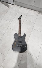 Lindo Dark Defender Semi-Hollow Tele Thinline Guitar