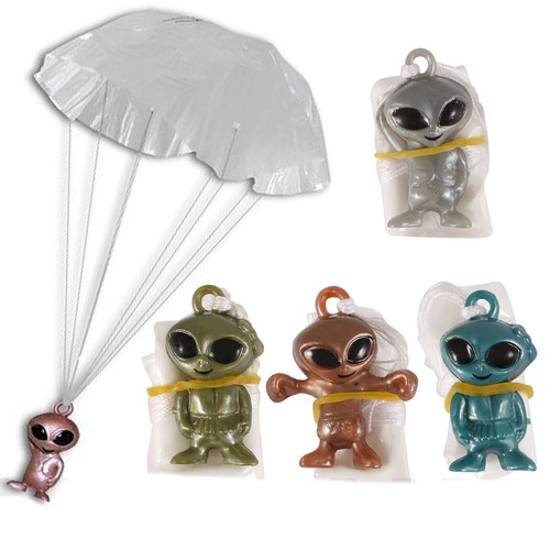 Floating alien parachute - alien,