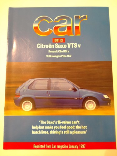 Car magazine citroen saxo vts - citroen,