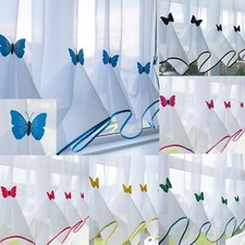 Butterfly voile curtain with - voile,