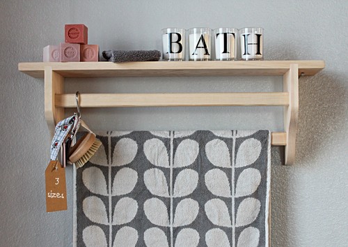 Towel rail shelf bathroom - towel,
