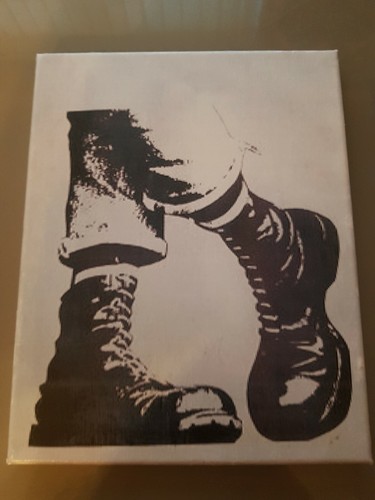 Skinhead canvas wall art - , print