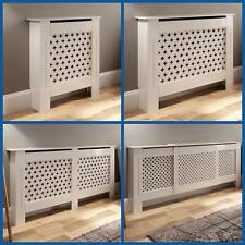 White Radiator Cover Grill Shelf Cabinet MDF Wood Modern Traditional Diamond