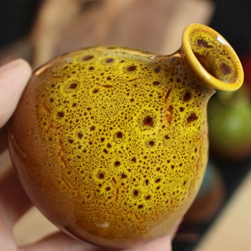 Green glaze ceramic vase kiln - glaze,