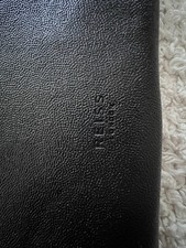 Reiss black leather document