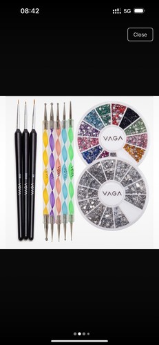 Vaga nail art set decorative - nail,