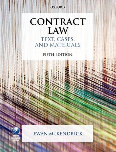 Contract law text - text,, cases,