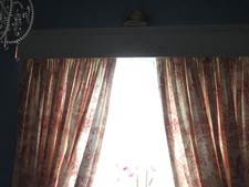 2 pairs (4 curtains) pink