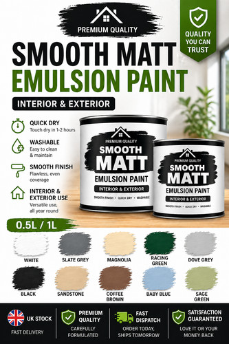 Smooth matt emulsion paint - smooth,