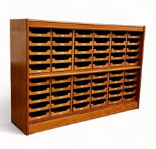Edwardian Light Oak Haberdashery Cabinet With 60 Pull Out Drawers. HUGE IN SIZE