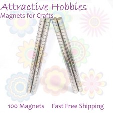 100 Strong 3x2 mm Magnets Fridge Craft Warhammer AOS 40K Miniatures 3mm x 2mm