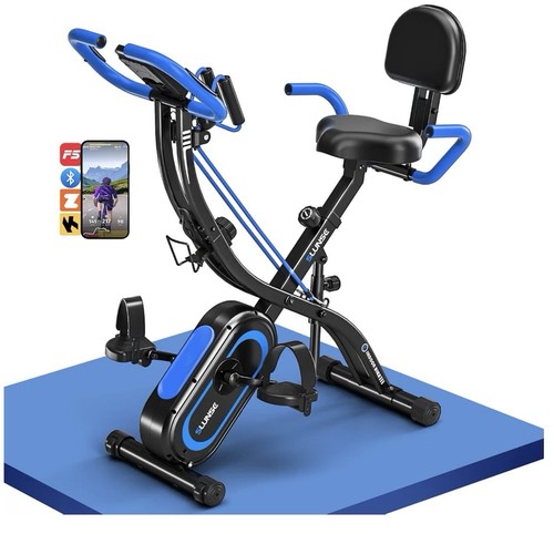 Upgraded folding exercise bike - upgraded,