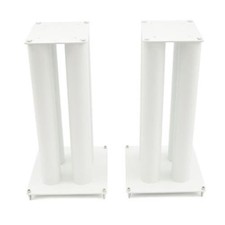 Atacama HMS 2X 600mm Speaker Stands Diamond White - NEW OLD STOCK